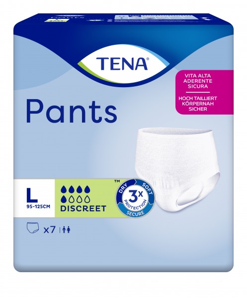 Tena Pants Discreet Large - bei mittlerer bis schwerer Blasenschwäche.