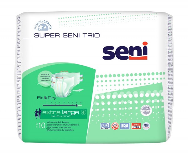 Super Seni Trio X-Large - Inkontinenzhose bei mittlerer bis schwerer Harn- und Stuhlinkontinenz.