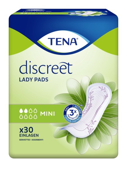 Tena Lady Discreet Mini - Inkontinenzeinlagen bei Blasenschwäche.