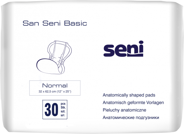 San Seni Basic Normal Inkontinenzvorlagen bei Blasenschwäche.