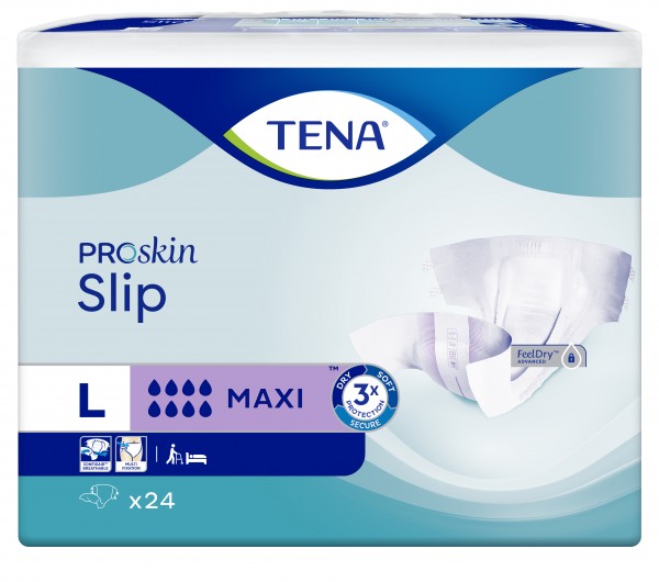 TENA Slip Maxi Large - Windelslips bei mittlerer bis schwerer Blasenschwäche.