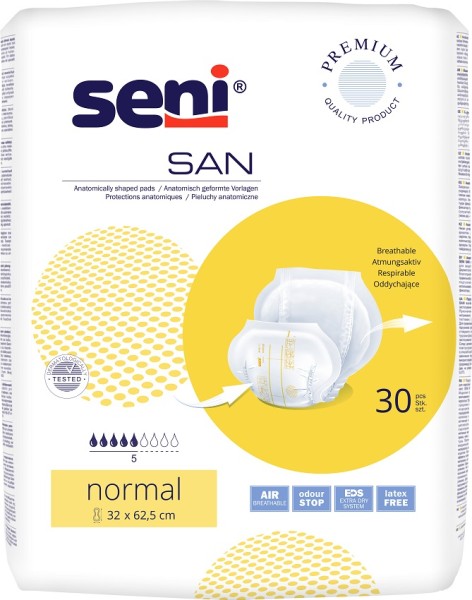 Seni San Normal - Inkontinenzvorlagen bei Inkontinenz und Blasenschwäche.