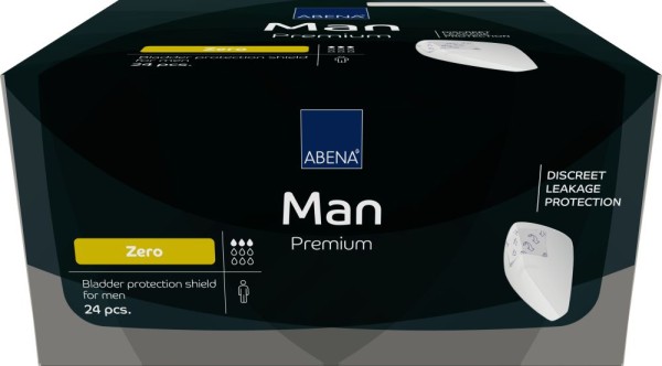 Abena Man Zero, Premium Inkontinenzeinlagen beim Mann.