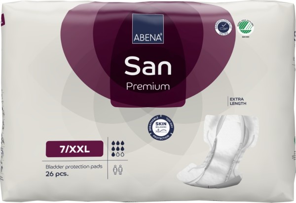 Abena San Premium Nr. 7 XXL - Inkontinenzversorgung mit Inkontinenzvorlagen.
