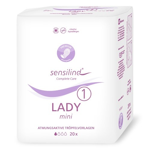 Sensilind Lady Mini 1 - Ontex Inkontinenzeinlagen bei Blasenschwäche.