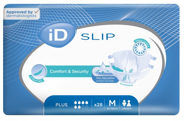 ID Expert Slip Plus Medium - Ontex Inkontinenz-Slip und Windelhosen für Erwachsene.