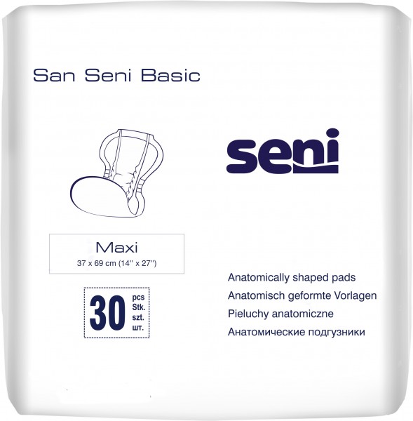 San Seni Basic Maxi - Inkontinenzvorlagen bei Inkontinenz und Blasenschwäche.