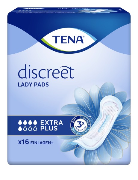 Tena Lady Discreet Extra Plus - Inkontinenzeinlagen bei Blasenschwäche.