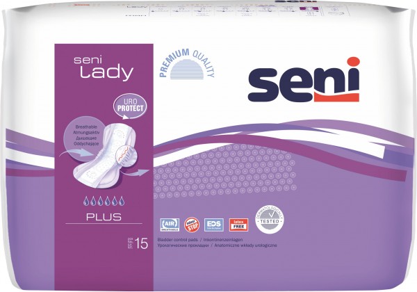 Seni Lady Plus - atmungsaktive Slipeinlage & Hygieneeinlage von Seni.