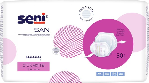 Seni San Plus Extra - Inkontinenzvorlagen bei Inkontinenz und Blasenschwäche.