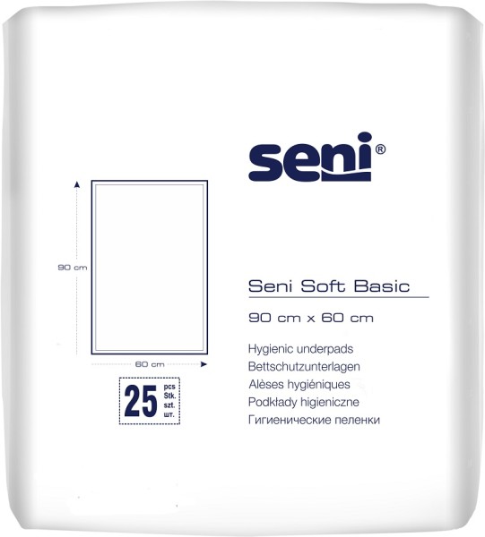 Seni Soft Basic - 90x60 cm - TZMO Krankenunterlagen & Inkontinenzunterlagen.